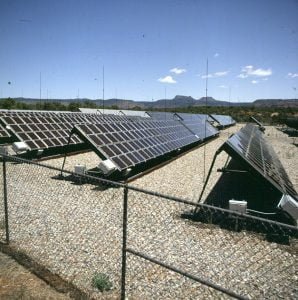 Solarversorgung Touriststation Petrified Forest 1983