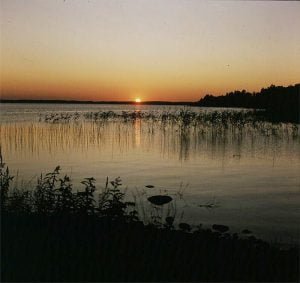 bolmensee-letztes Licht 1985
