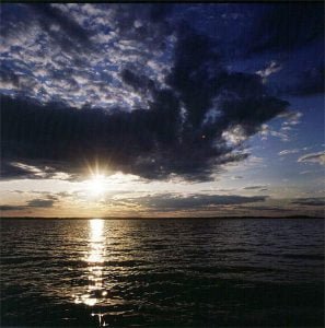 bolmensee-erst abends sonne