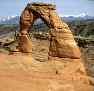 Delicate Arch mit Lars 1986