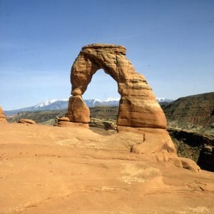 Delicate Arch mit Lars 1986