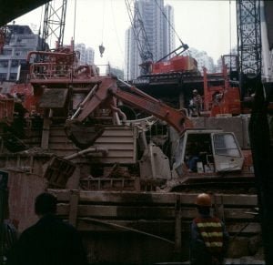 Hongkong-Victoria Süd- Baustelle 1997