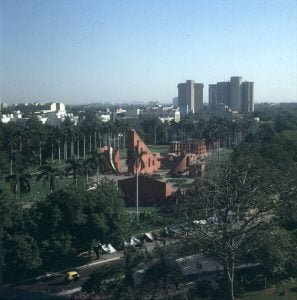 Indien-Delhi-Hotelblick Astronomiepark 1999