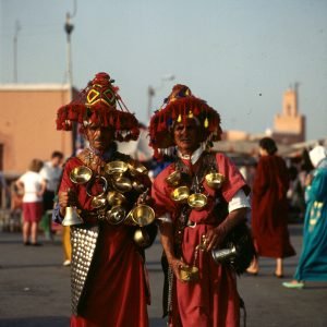 Marokko-Marrakesch Wasserverkaeufer 1995