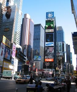 new-york-Timessquare ohne rushhourverkehr 1994