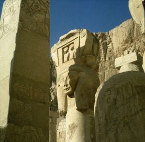 Totentempel-Hatschepsut Hathorkopf