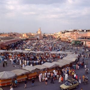 Marokko Marrakesch Place Djemnaa el Fna 1995