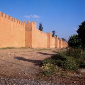 Marokko Marrakesch Stadtmauer 1995