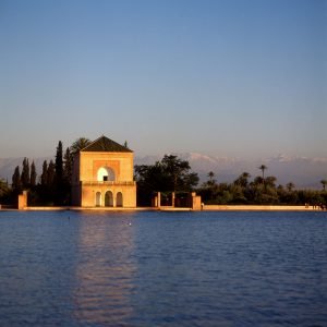 Marokko Park Sonnenuntergang 1995
